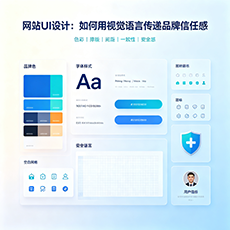 怒江建站-网站UI设计：如何用视觉语言传递品牌信任感